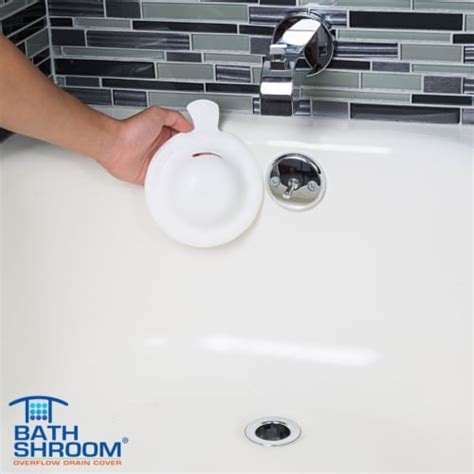 bathtub overflow cover|TubShroom Bathshroom Overflow Drain Cover For Fuller Baths,。